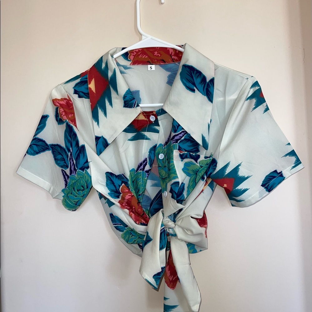 SHEIN Design Button Down